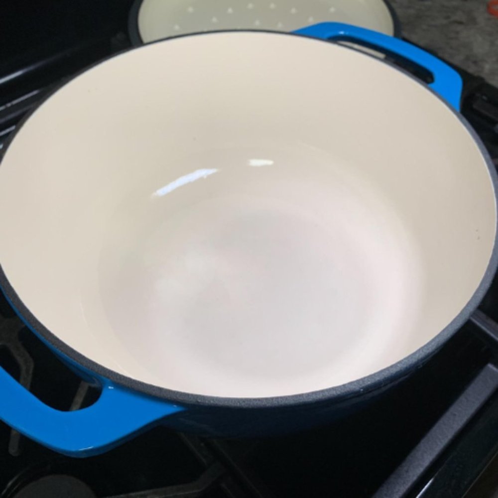 6-Quart Blue Basics Enameled Cast Iron Covered Round Dutch Oven - Picture 8 of 8
